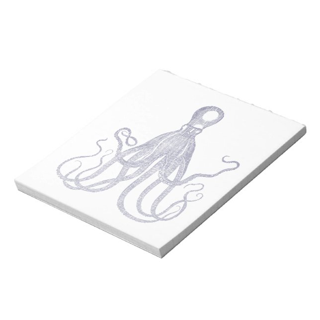 Bloco De Notas Octopus Texturizado Vintage (Invertido)
