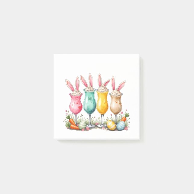Bloco De Notas Óculos de latas de páscoa com ouvidos coelhos (Frente)
