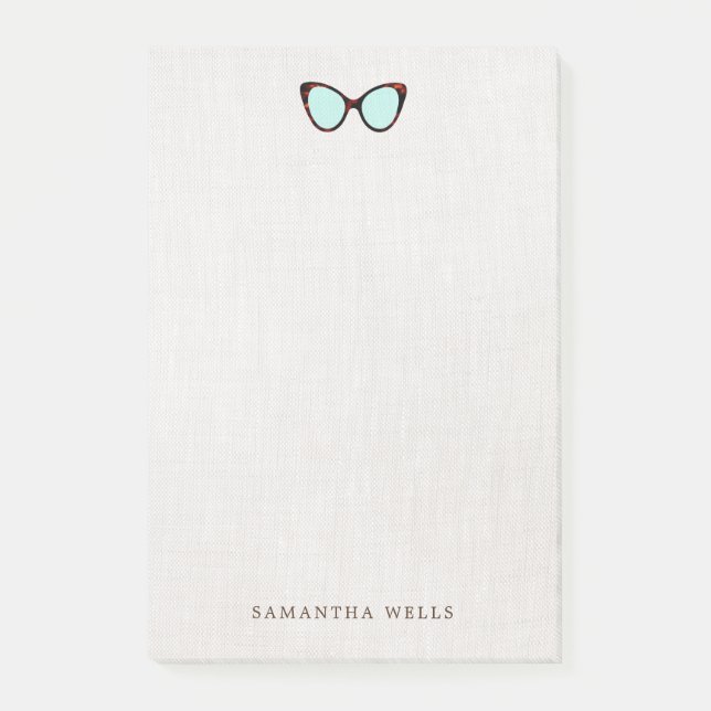 Bloco De Notas Óculos de sol retrorreflectores personalizados (Frente)