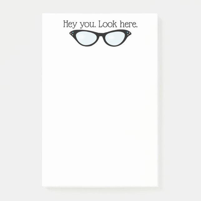 Bloco De Notas Óculos divertidos (Frente)