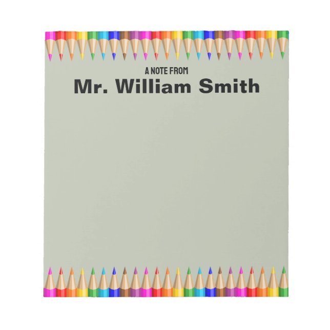 Bloco De Notas Oferta personalizada de trabalho de Formando de pr (Frente)