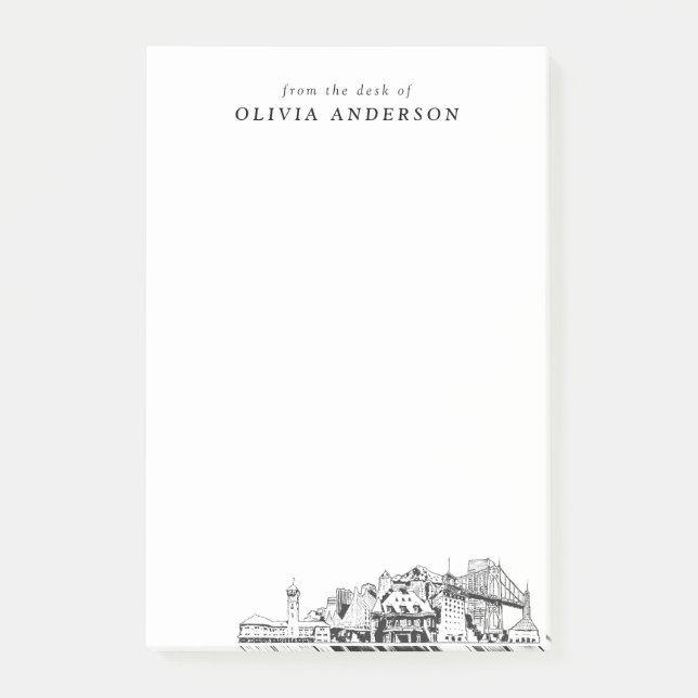 Bloco De Notas Oferta Profissional Moderna Portland Personalizada (Frente)