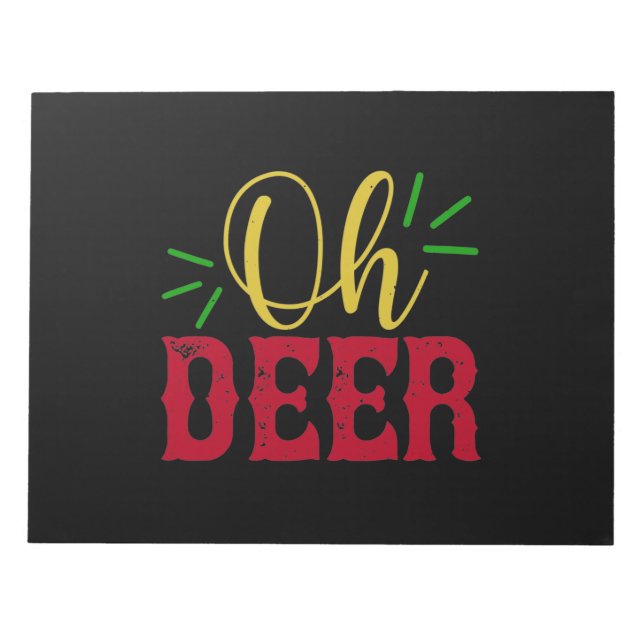 Bloco De Notas Oh Deer (Frente)