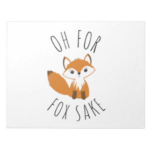 Bloco De Notas Oh para Fox Sake