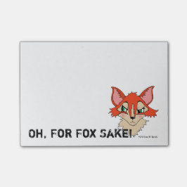 Bloco De Notas Oh para Fox Sake Foxy Vermelho Vermelho