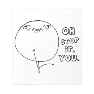 Bloco De Notas Oh parada ele você. - meme