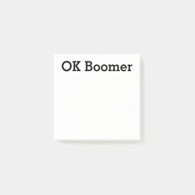 Bloco De Notas OK Boomer (Frente)