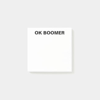 Bloco De Notas OK Boomer Posto - Ele Nota O Engraçado Presente No