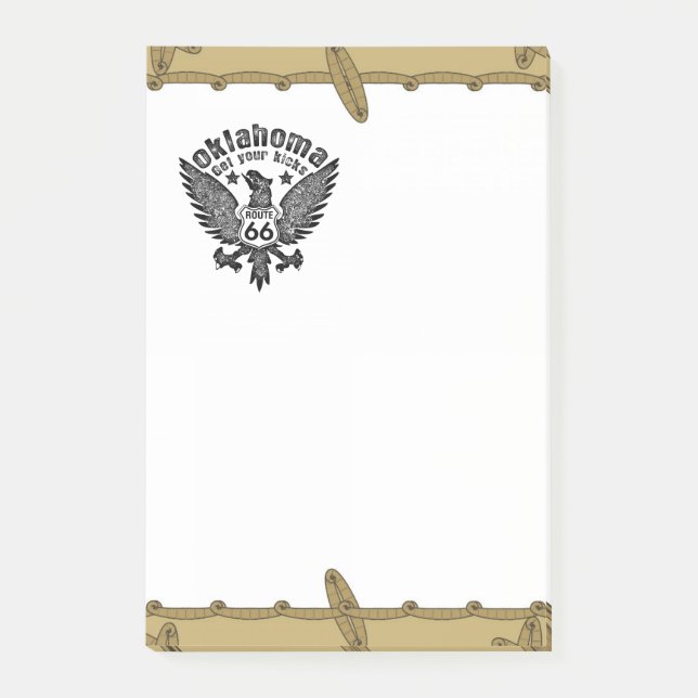 Bloco De Notas Oklahoma Obtenha Seus Chutes (Frente)