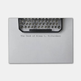 Bloco De Notas Ol formou a máquina de escrever notas feitas sob