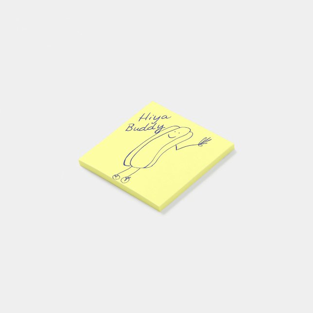 Bloco De Notas Olá Amigo Notas Post-It (Inclinado)