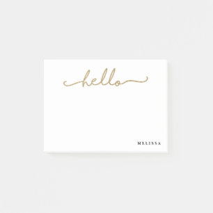 Bloco De Notas Olá! na moda notas de post-it personalizadas