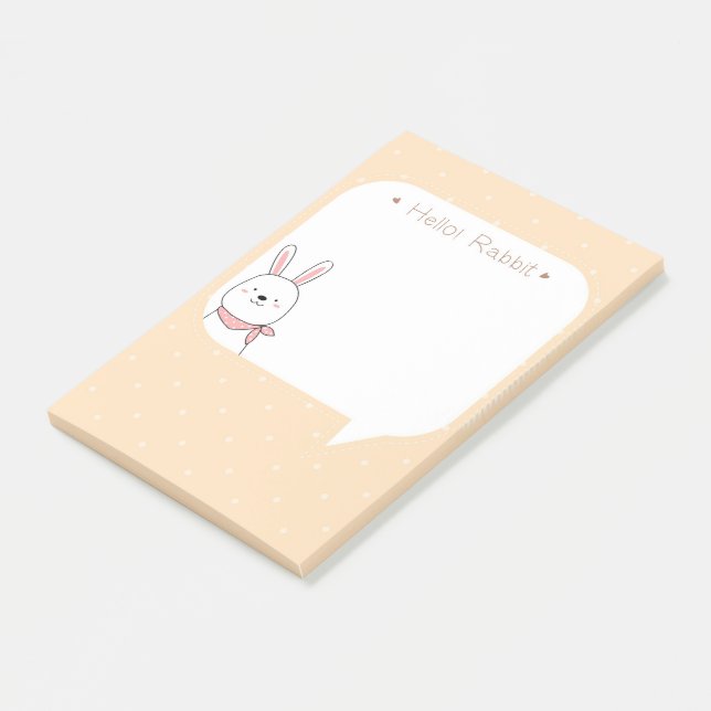 Bloco De Notas Olá Rabbit (Inclinado)