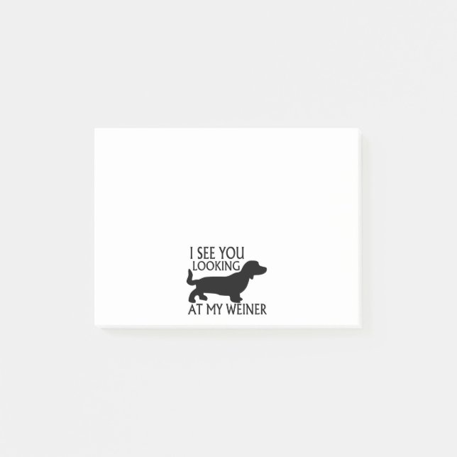 Bloco De Notas Olhando meu Weiner (Frente)
