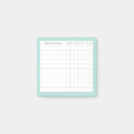 Bloco De Notas Olivia Personalised Habit Tracker em Spa