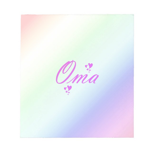 Bloco De Notas oma (Frente)