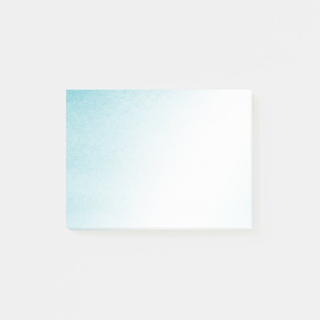 Bloco De Notas Ombre Branco Azul Água (Frente)
