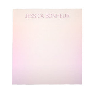 Bloco De Notas Ómbre de Esmaecimento de Cores Suaves