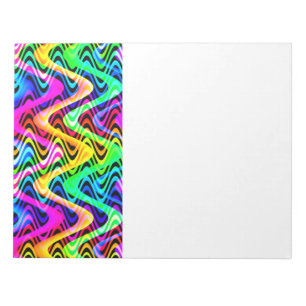 Bloco De Notas ondas coloridas
