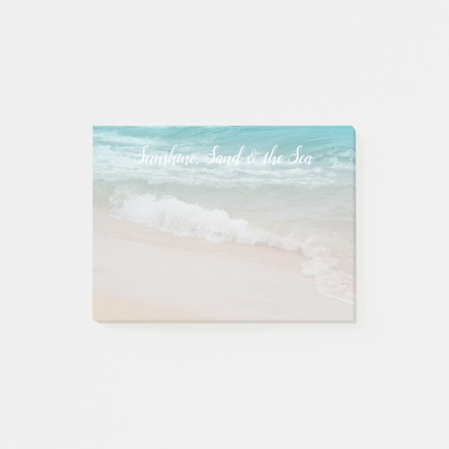 Bloco De Notas Ondas de Oceano de Praia        (Frente)