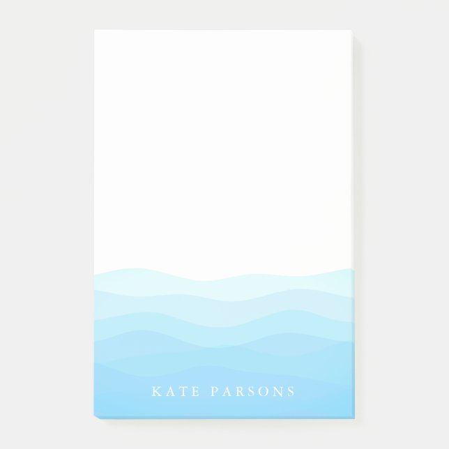 Bloco De Notas Ondas tropicais modernas (Frente)