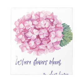Bloco De Notas Onde florescem flores