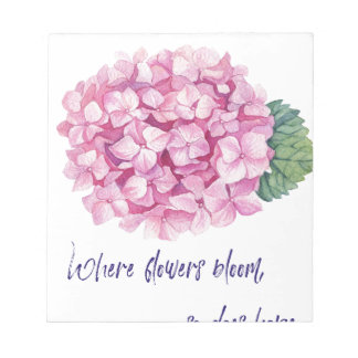 Bloco De Notas Onde florescem flores