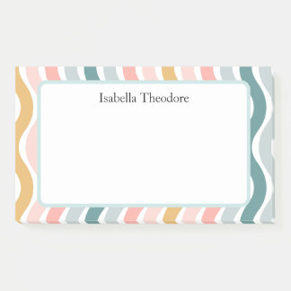 Bloco De Notas Ondulado Retro Personalizado