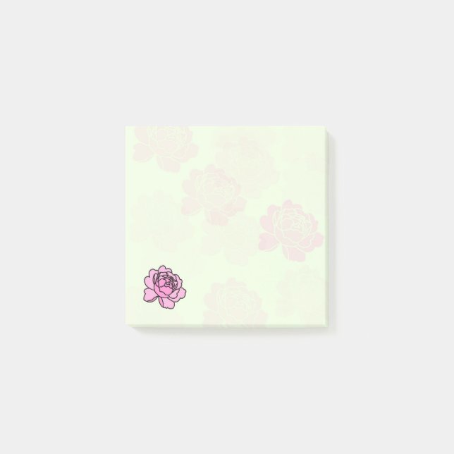 Bloco De Notas One Detail Peony Post it Notes (Frente)
