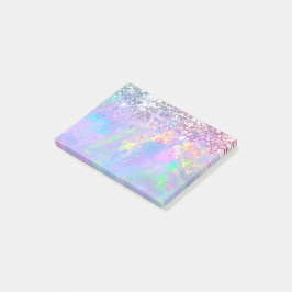 Bloco De Notas opal de faux glitter