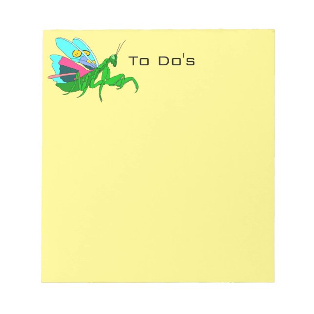 Bloco De Notas Oração Colorida Mantis (Frente)