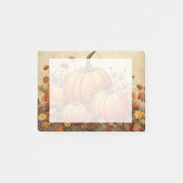 Bloco De Notas Orange Pumpkins Rustic Autumn