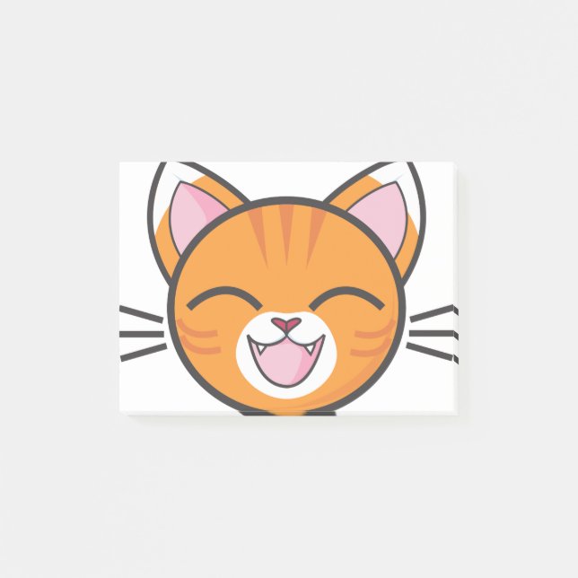 Bloco De Notas Orange Tabby Cat Orange Tabby Tabby Striped Tabby. (Frente)