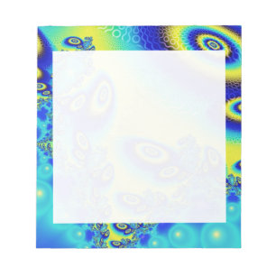 Bloco De Notas Orbita Psicodélica - Abstrato de Arte Selvagem