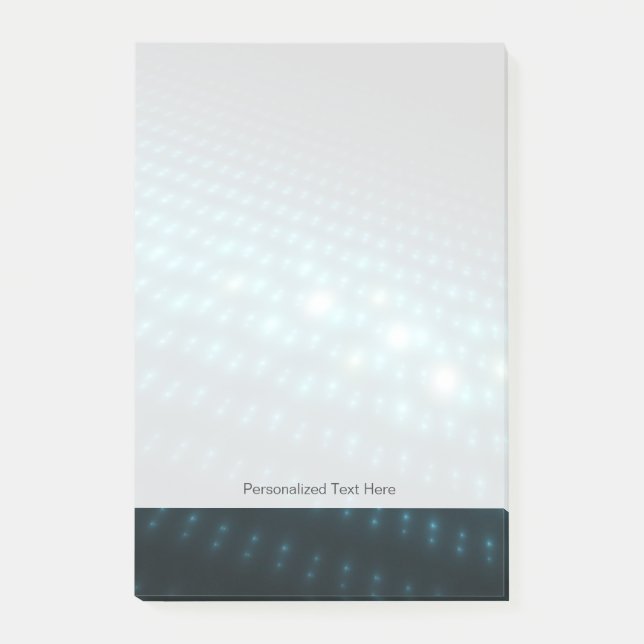 Bloco De Notas Órbitos Azuis 3D (Frente)