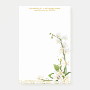 Bloco De Notas Orchid Lily Primavera