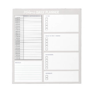 Bloco De Notas Organizador de Listas do Planejador Diário Persona