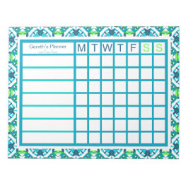 Bloco De Notas Organizador de Natal Semanal Masculino