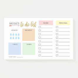 Bloco De Notas Organizador Diário de Pastel Simples