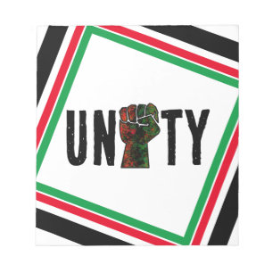 Bloco De Notas orgulho negro punho vermelho verde bandeira pan-af
