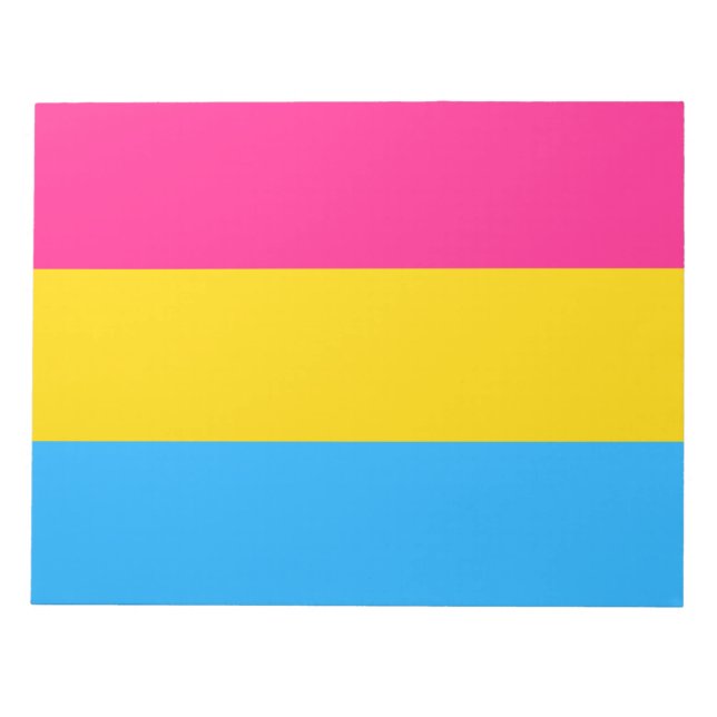 Bloco De Notas Orgulho Pansexual (Bandeira Pan) (Frente)