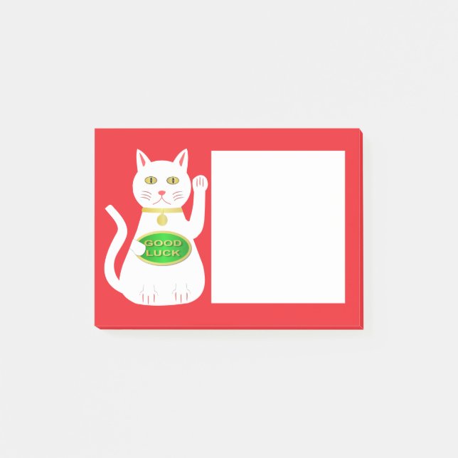 Bloco De Notas Oriental Lucky Cat (Frente)