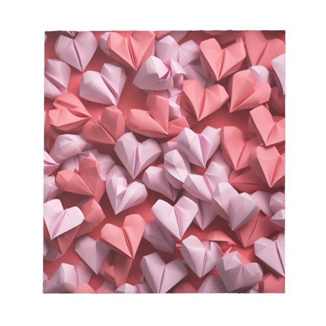 Bloco De Notas Origami Art - Hearts Galore (Frente)