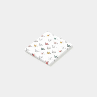 Bloco De Notas Origami Calm - Crane Posta Notas