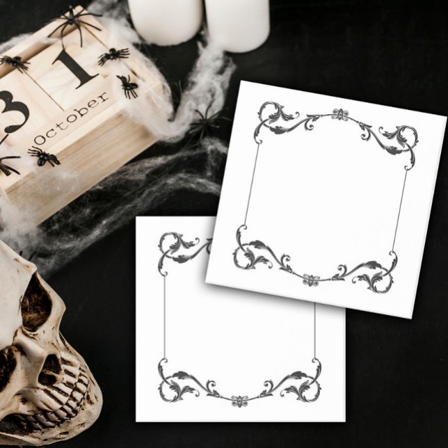 Bloco De Notas Ornate Period Design Framed (Criador carregado)