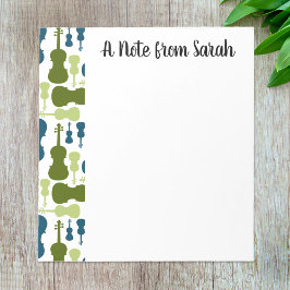 Bloco De Notas Orquestra de Presentes do Jogador Violino Viola Pe