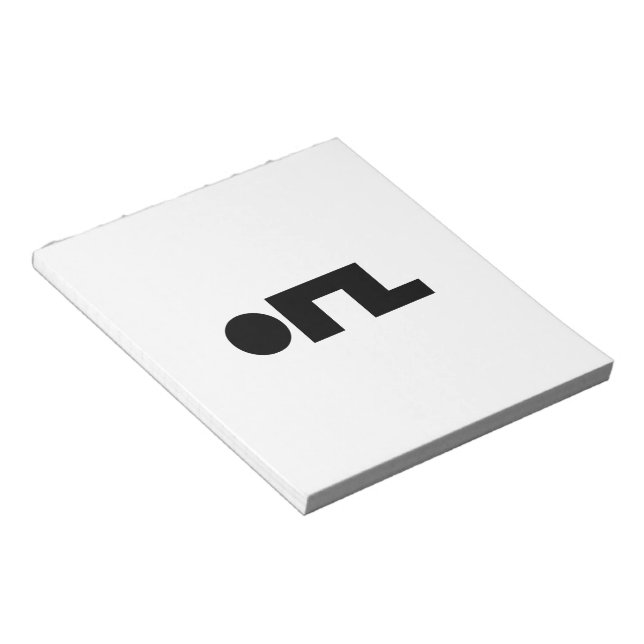 Bloco De Notas ORZ Emoticon Kaomoji Emoji (Inclinado)