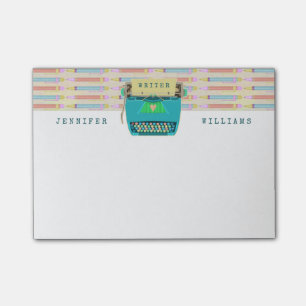 Bloco De Notas Os escritores retros da máquina de escrever são o