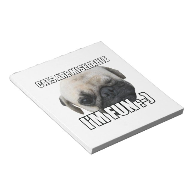 BLOCO DE NOTAS OS GATOS SÃO MISERÁVEIS, ESTOU DIVERTIDO:-) MEME (Inclinado)