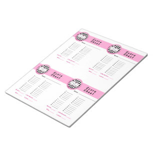 Bloco De Notas Os pintinhos de Bunco rolam com ele o rosa do